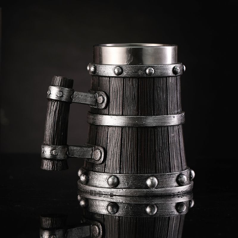 Woodworking Resin - Wood Grain Beer Glass Resin Stainless