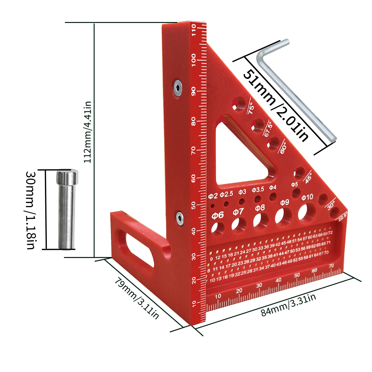 3D Multi-Angle Measuring Ruler - Woodworking For Engineers review and price