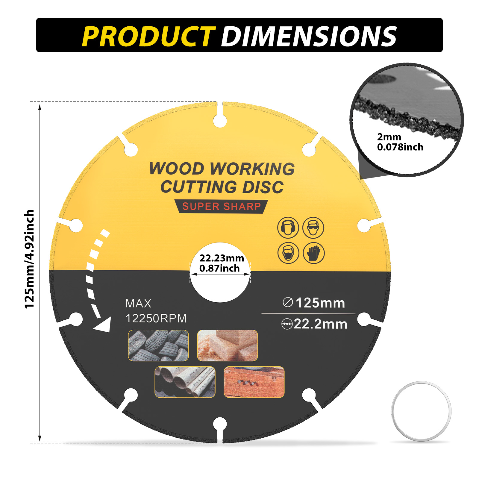5 inch Saw Disc Multitool Wood - Woodworking Edge Corner Planer review and price