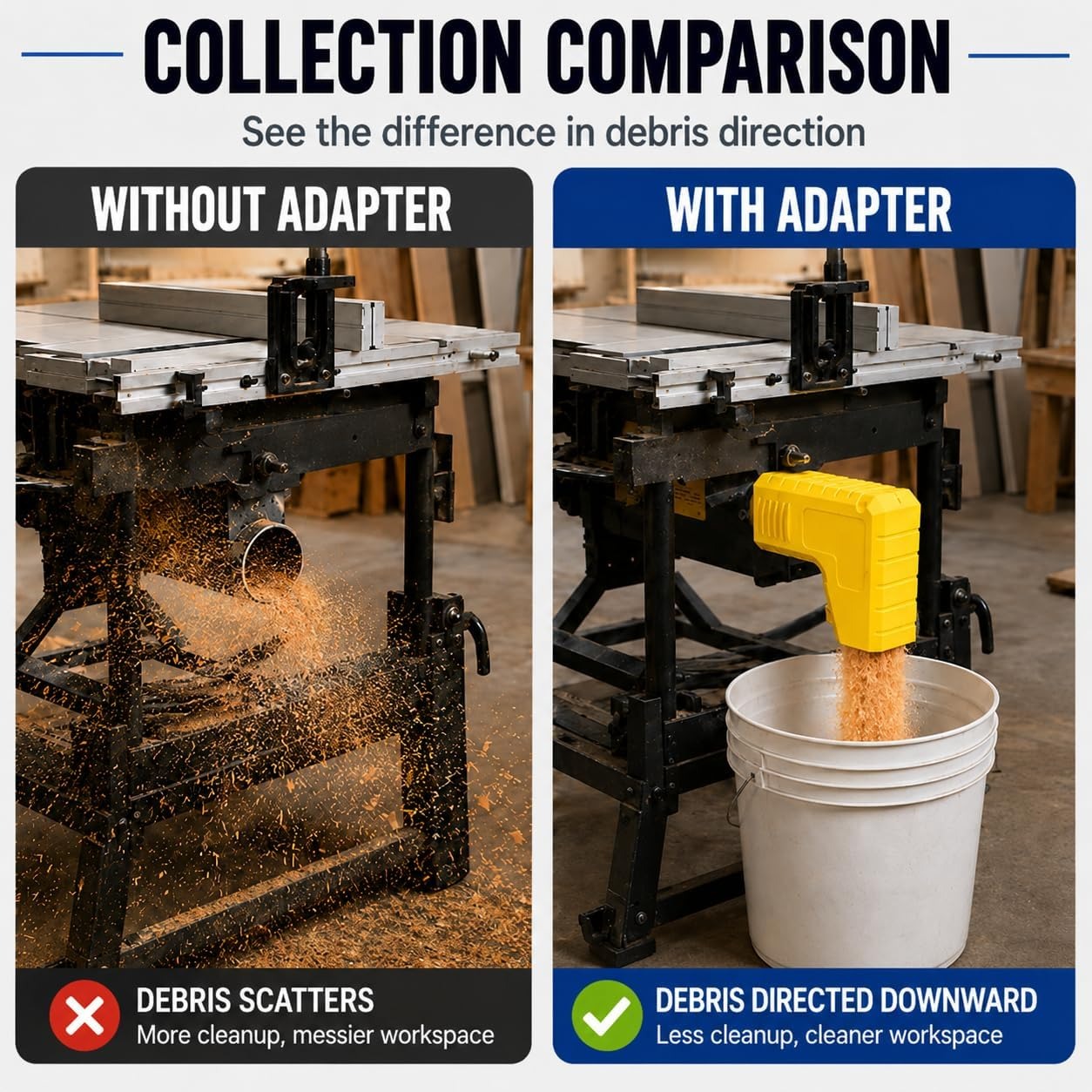 Desktop Sawdust Collection Ada - Woodworking Dust Collection review and price