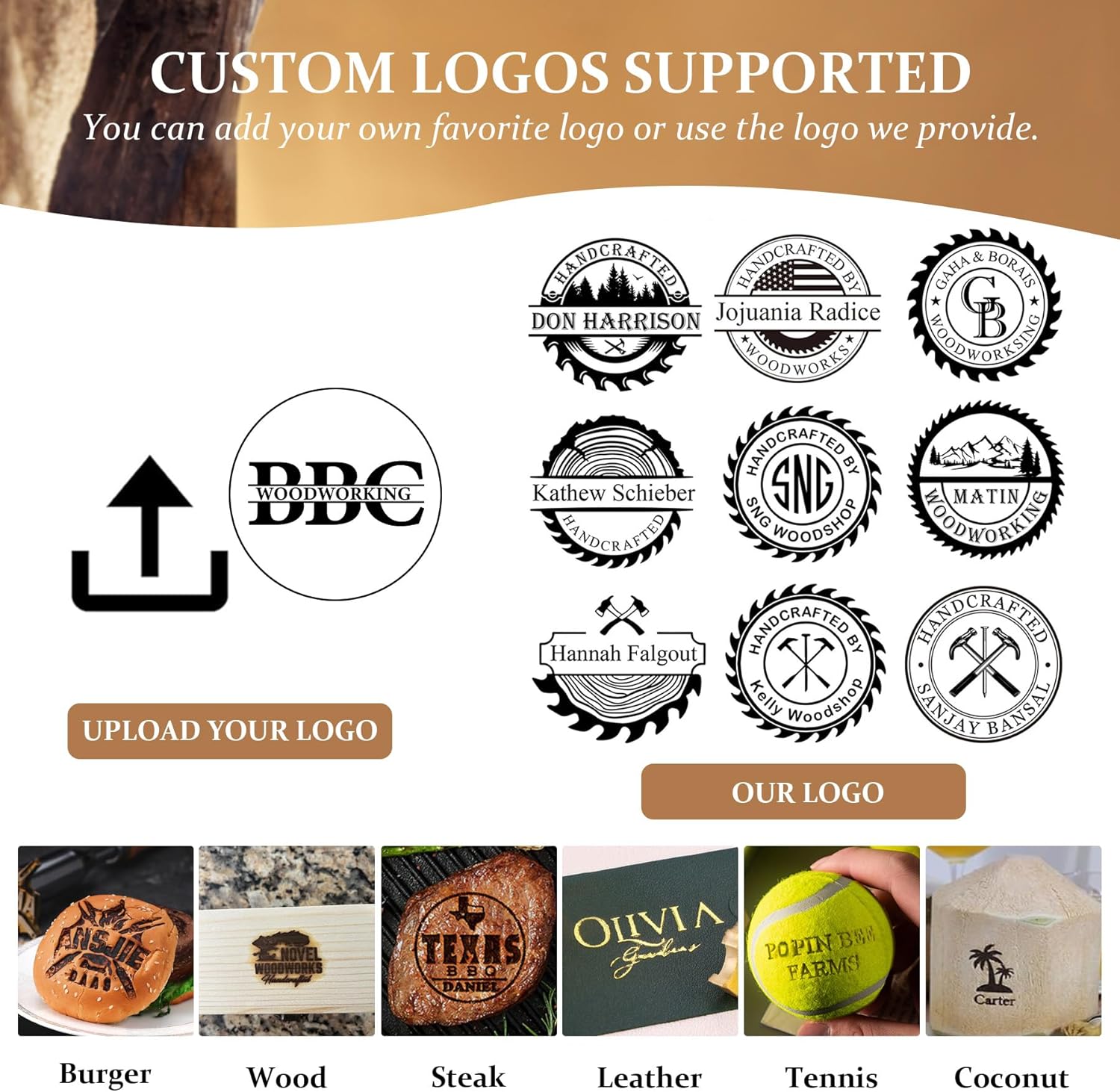 Custom Electric Branding Iron  - Woodworking Logo Design review and price