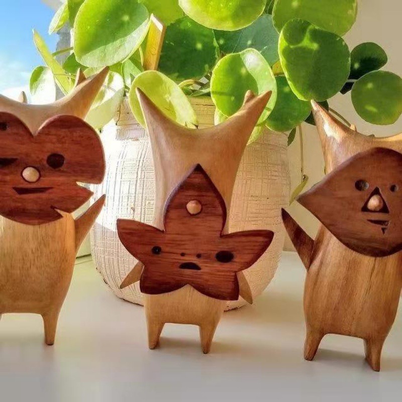 1/2/3pcs Wooden Korok Statue H - Woodworking Resin review and price