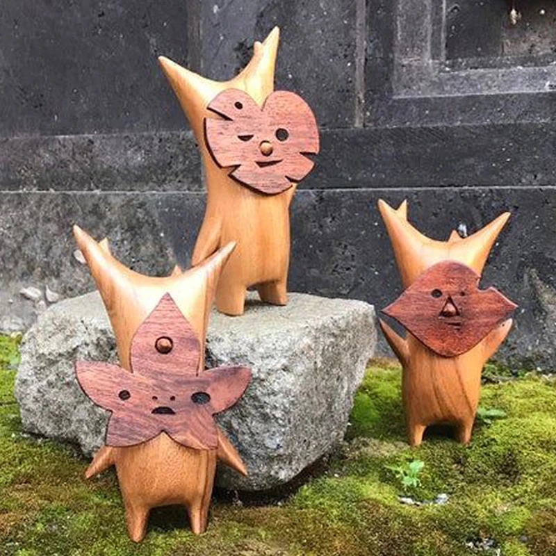 1/2/3pcs Wooden Korok Statue H - Woodworking Resin review and price
