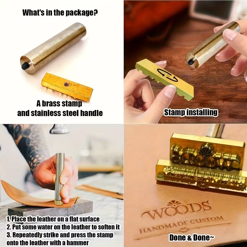 M8 Custom Branding Iron Stamp  - Woodworking Logo Design review and price