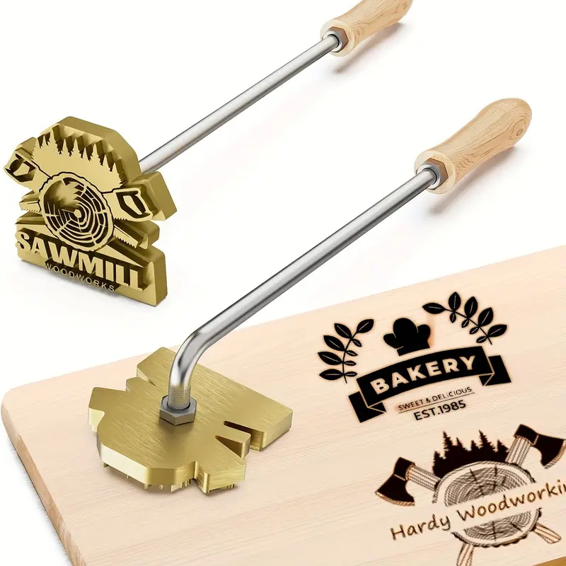 M8 Custom Branding Iron Stamp  - Woodworking Logo Design review and price